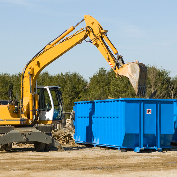 what happens if the residential dumpster is damaged or stolen during rental in Van Voorhis